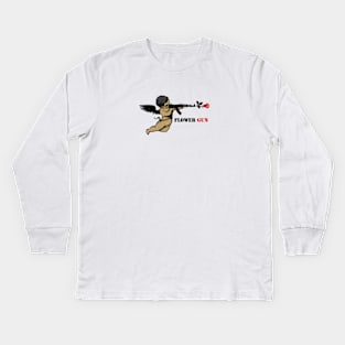 Flower Gun Kids Long Sleeve T-Shirt